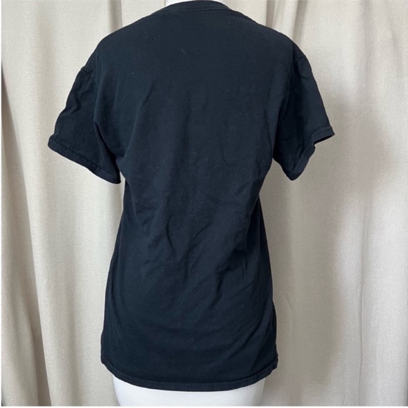 VINTAGE Ziggy Stardust and The Spiders from Mar Black Graphic T-Shirt Bowie - Picture 3 of 9